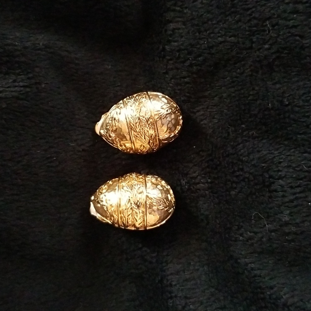 Joan Rivers Faberge Egg Clip Earrings
